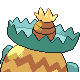 Imagen posterior de Ludicolo variocolor macho en Pokémon Platino
