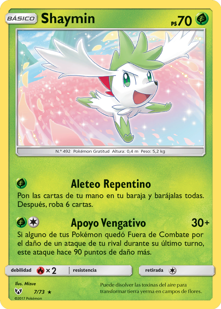 Carta Pokémon Mítico Shaymin Lendas Luminescentes