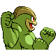 Imagen posterior de Machamp variocolor en Pokémon Platino