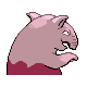 Imagen posterior de Drowzee variocolor en Pokémon Platino