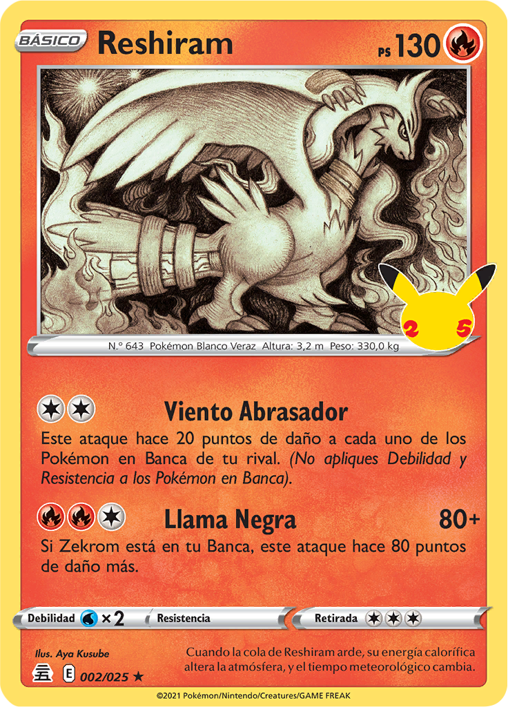 Reshiram Celebraciones Tcg Wikidex La Enciclopedia Pokémon