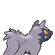 Imagen posterior de Poochyena en Pokémon Diamante y Pokémon Perla