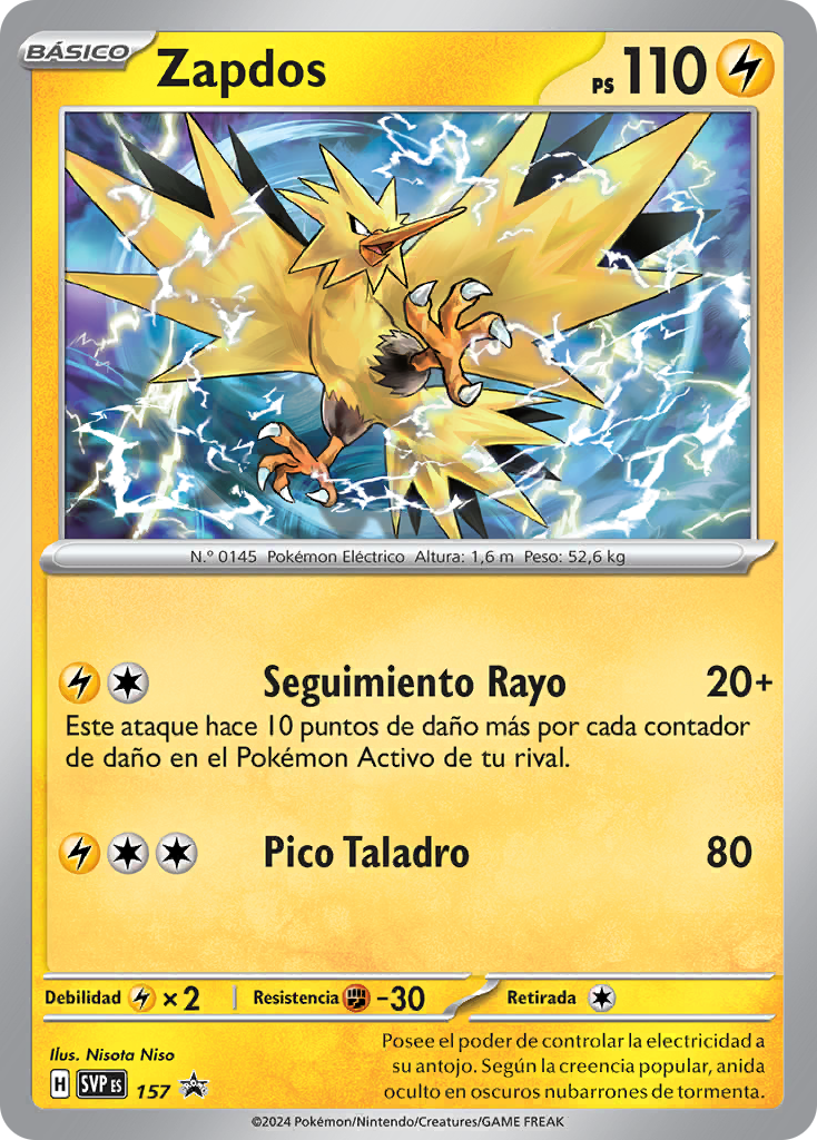Zapdos (SV Promo 157 TCG) - WikiDex, la enciclopedia Pokémon