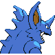 Imagen posterior de Nidoking variocolor en Pokémon Oro HeartGold y Pokémon Plata SoulSilver