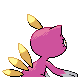 Imagen posterior de Sneasel variocolor hembra en Pokémon Platino