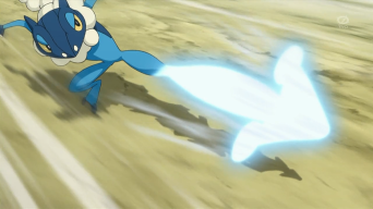 Archivo:EP879 Frogadier usando golpe aéreo.png