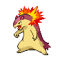 Imagen de Typhlosion variocolor en Pokémon Diamante y Pokémon Perla