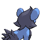 Imagen posterior de Luxio hembra en Pokémon Oro HeartGold y Pokémon Plata SoulSilver