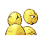 Imagen posterior de Exeggcute variocolor en Pokémon Rojo Fuego y Pokémon Verde Hoja