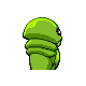 Imagen posterior de Kakuna variocolor en Pokémon Platino