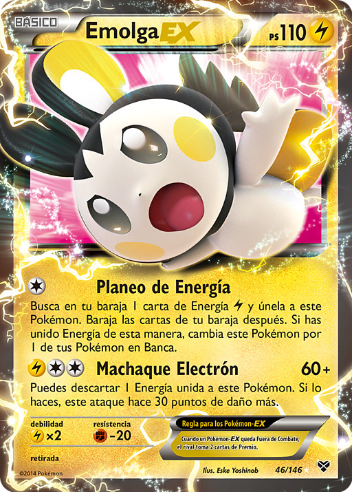 Emolga-EX (XY TCG) - WikiDex, la enciclopedia Pokémon
