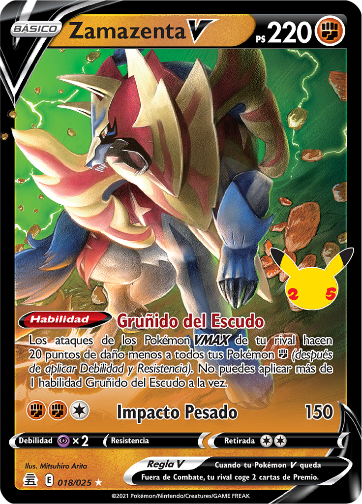 Zamazenta V (Celebraciones TCG) WikiDex, la enciclopedia Pokémon