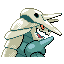 Imagen posterior de Aggron variocolor en Pokémon Esmeralda