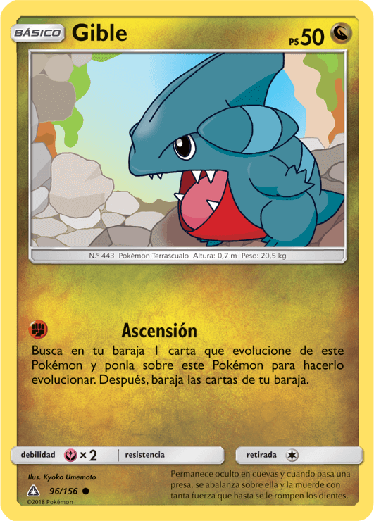 Gible (Ultraprisma 96 TCG) WikiDex, la enciclopedia Pokémon