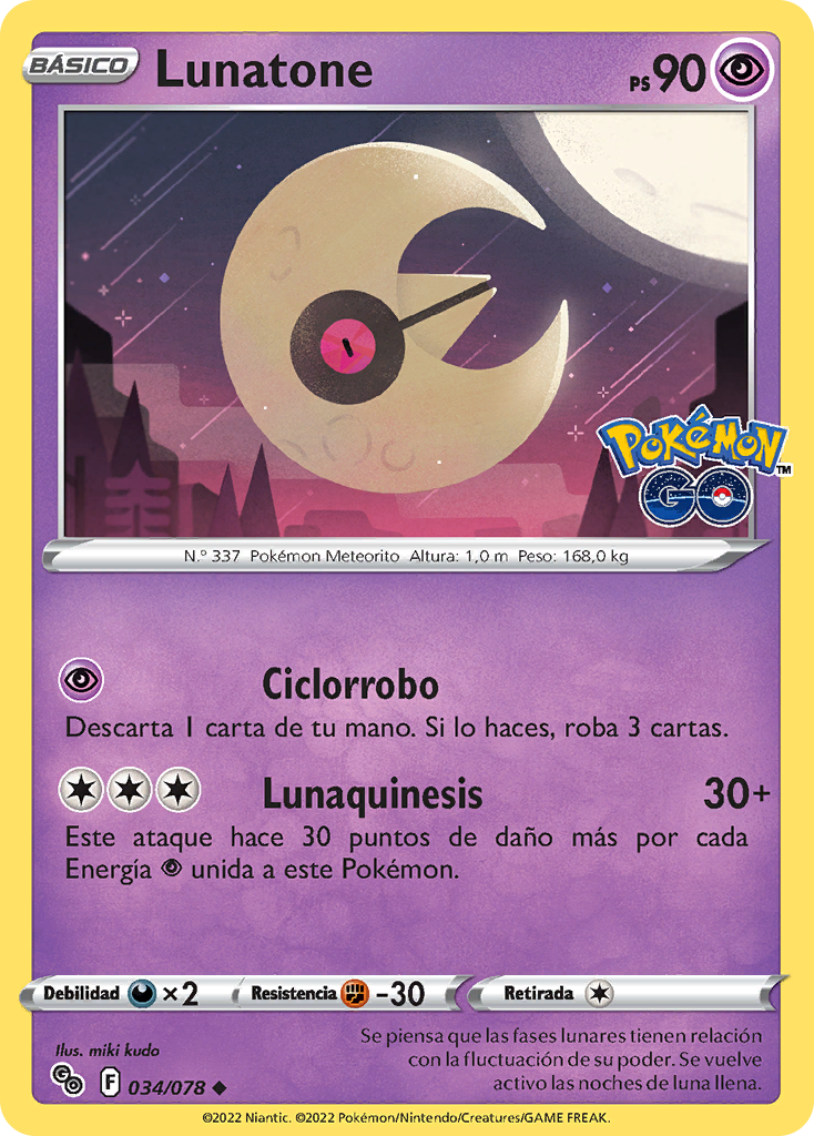 Lunatone (Pokémon GO TCG) WikiDex, la enciclopedia Pokémon