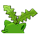 Imagen posterior de Hoppip variocolor en Pokémon Platino