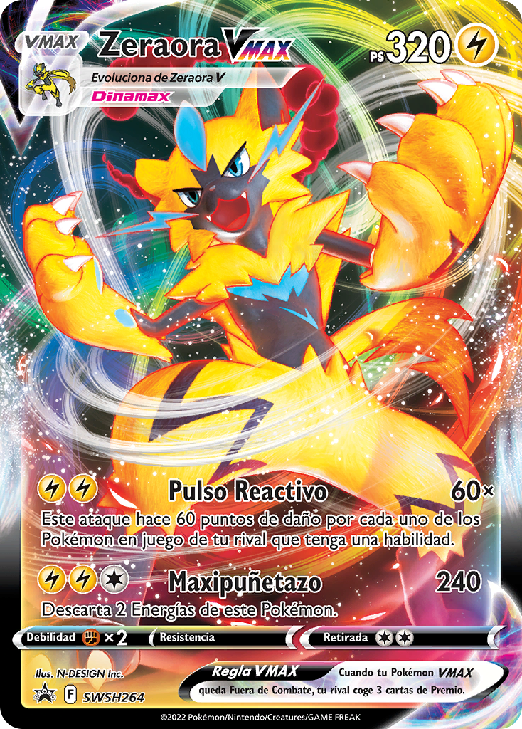 Zeraora VMAX (SWSH Promo 264 TCG) WikiDex, la enciclopedia Pokémon