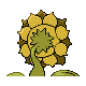 Imagen posterior de Sunflora variocolor en Pokémon Platino