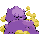 Imagen posterior de Weezing en Pokémon Diamante y Pokémon Perla