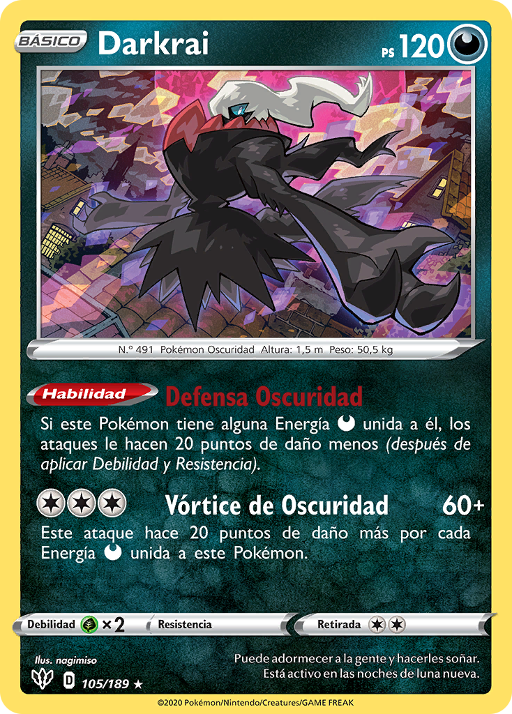 Pokemon Darkrai Jumbo Card