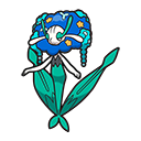 Icono de Florges flor azul en Pokémon HOME