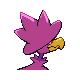 Imagen posterior de Murkrow variocolor macho en Pokémon Diamante y Pokémon Perla