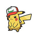 Icono del Pikachu con gorra compañero en Pokémon HOME
