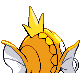 Imagen posterior de Magikarp variocolor hembra en Pokémon Platino