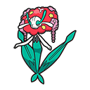 Icono de Florges flor roja en Pokémon HOME