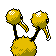 Imagen posterior de Doduo variocolor en Pokémon Cristal