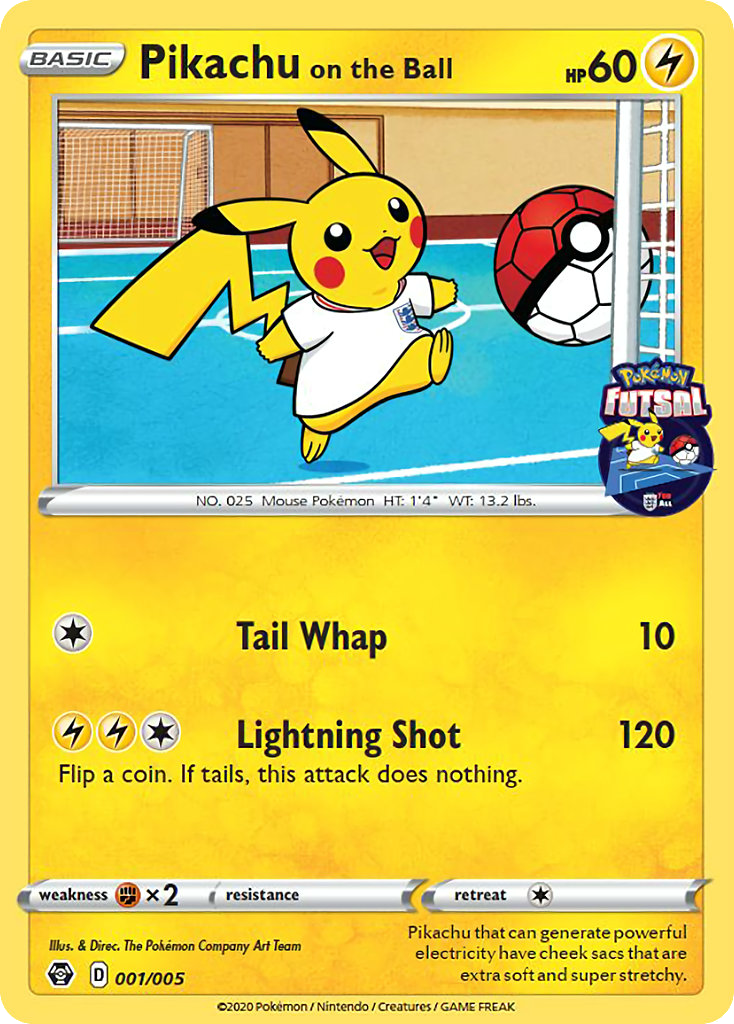 Pikachu on the Ball ピカチュウ オンザボール プロモ ③ Pikachu on the Ball (Pokémon Futsal TCG) - WikiDex, la
