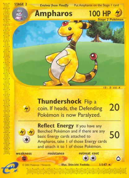 Archivo:Ampharos (Aquapolis TCG).png - WikiDex, la enciclopedia Pokémon