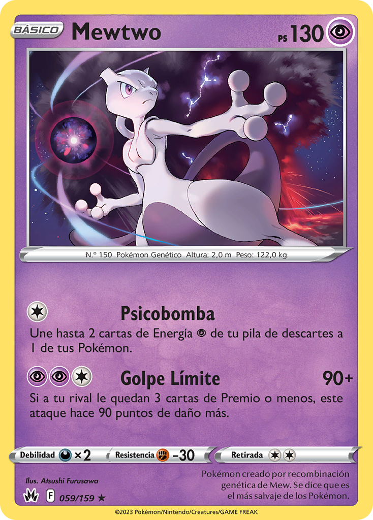 Mewtwo (Cenit Supremo TCG) - WikiDex, La Enciclopedia Pokémon