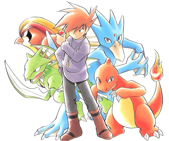 Archivo:Artwork de Blue con sus Pokémon.png