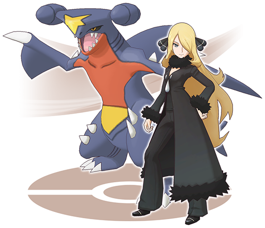 Archivo:Cintia y Garchomp Pokémon Masters.png