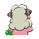 Imagen posterior de Flaaffy variocolor en Pokémon Diamante y Pokémon Perla