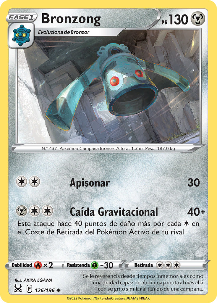 Bronzong (Origen Perdido TCG) - WikiDex, la enciclopedia Pokémon