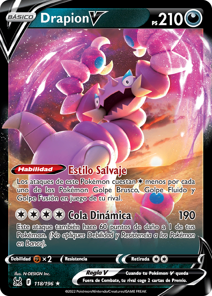 Drapion V (Origen Perdido TCG) WikiDex, la enciclopedia Pokémon