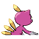 Imagen posterior de Sneasel variocolor hembra en Pokémon Diamante y Pokémon Perla
