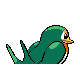 Imagen posterior de Taillow variocolor en Pokémon Platino