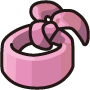 Ilustración de Pañuelo rosa