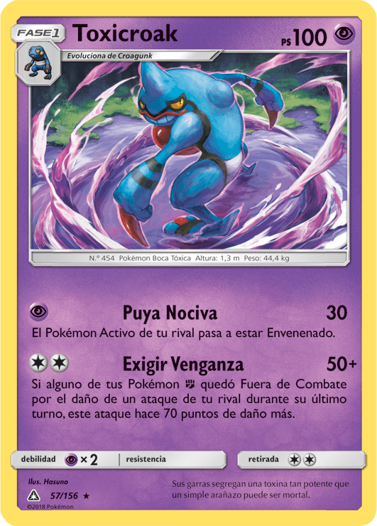 Toxicroak (Ultraprisma TCG) WikiDex, la enciclopedia Pokémon