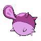 Imagen posterior de Qwilfish variocolor en Pokémon Diamante y Pokémon Perla