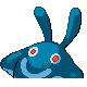 Imagen posterior de Mantyke variocolor en Pokémon Platino