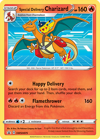 Archivo:Special Delivery Charizard (SWSH Promo 75 TCG).png