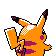 Imagen posterior de Pikachu variocolor en la segunda generación