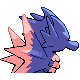 Imagen posterior de Seadra variocolor en Pokémon Platino