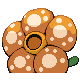 Imagen posterior de Vileplume variocolor hembra en Pokémon Oro HeartGold y Pokémon Plata SoulSilver