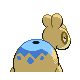 Imagen posterior de Numel variocolor macho en Pokémon Oro HeartGold y Pokémon Plata SoulSilver