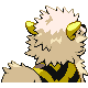 Imagen posterior de Arcanine variocolor en Pokémon Platino